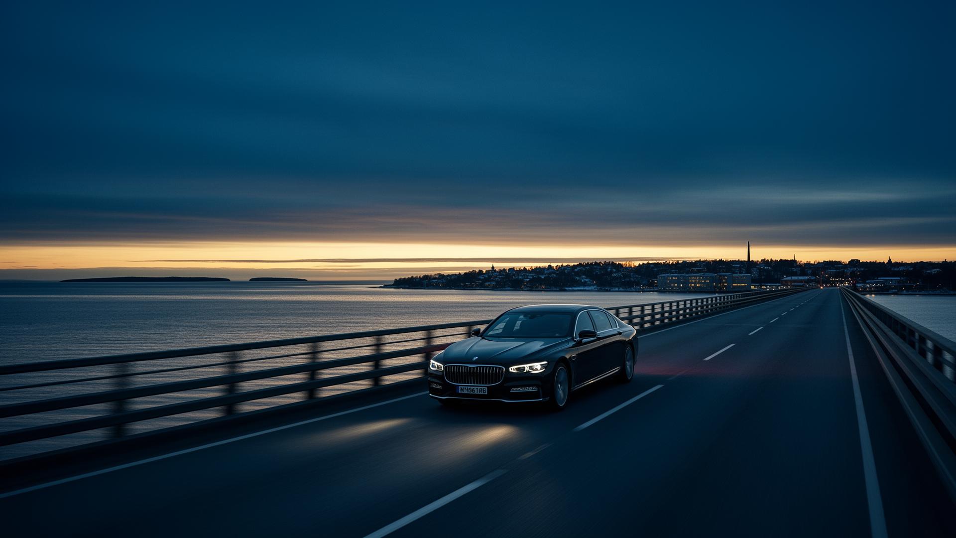Premium-auto saapuu hämärässä Suomeen — Saksan Autoavun tuontipalvelu